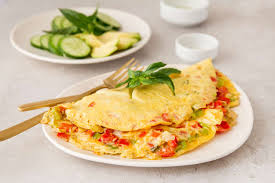 Vegetable omelete Image